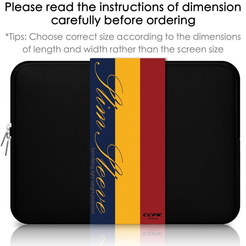 13" Laptop Sleeve 13 Inch Cover Protective Case Compatible with Apple MacBook Air 13.3 Inch Mac Pro M1 Surface Lenovo Dell HP Bag Computer Pouch Accessories Travel Carrying Case Neoprene, Black