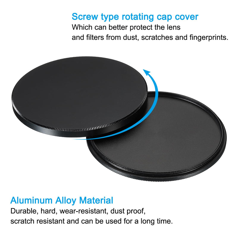 [AUSTRALIA] - PATIKIL 67mm Lens Cap, Camera Lens Cap Cover Universal Lens Filter Stack Cap Front Metal Protective Case Cover with Cleaning Cloth for Photography Camera Filter 
