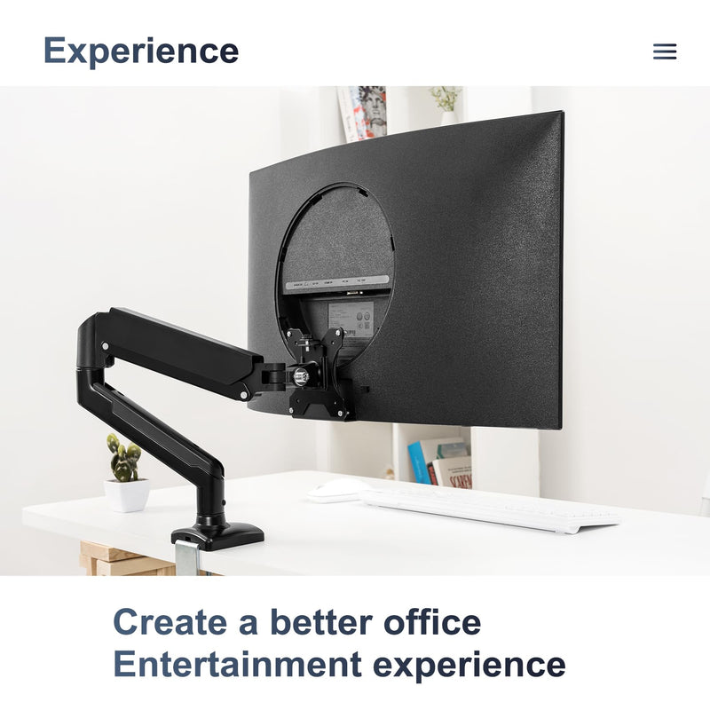 Monitor Arm/Mount VESA Bracket Adapter Compatible with CF27T55 | CF32T55 | 32" S39C | 27" S39C Curved 27" and 32" Curved Display Monitor T55 and S39C Series VESA 100 * 100mm 75 * 75mm