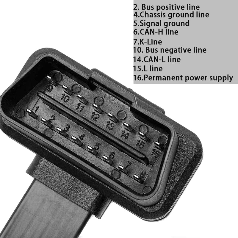 [AUSTRALIA] - bbfly-A9 OBD II OBD2 16 Pin Splitter Extension 1x Male and 2X Female Extension Cable Adapter (2FT/60CM) 1 Pack 