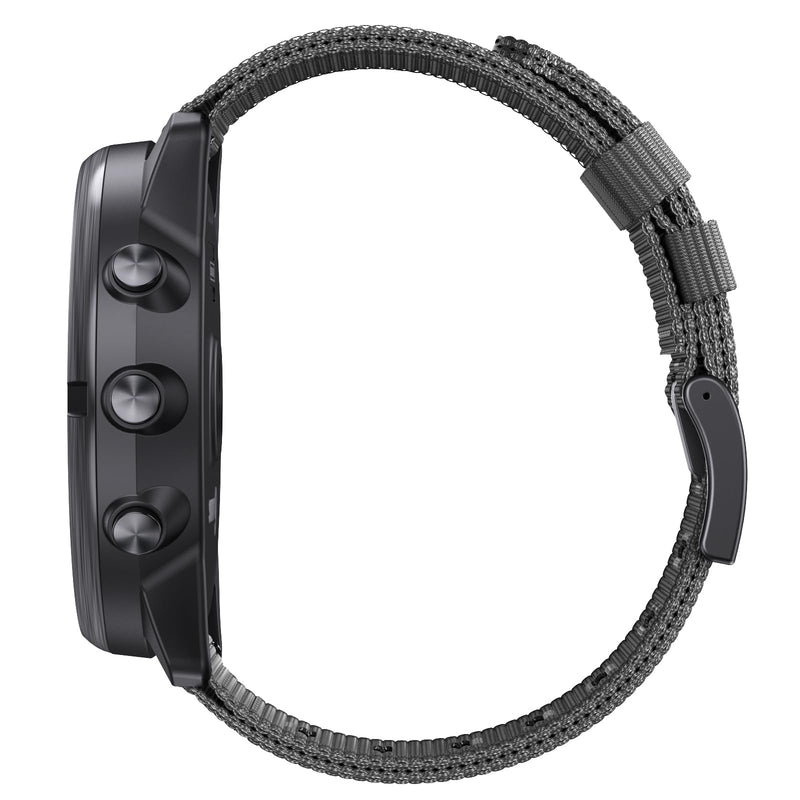 24mm Watch Band for Suunto 7/9/9 Baro/D5, Premium Nylon Replacement Watch Strap for Suunto Spartan Sport/Spartan Sport Wrist HR/Baro Black+Khaki+Green+Blue+Grey 24mm