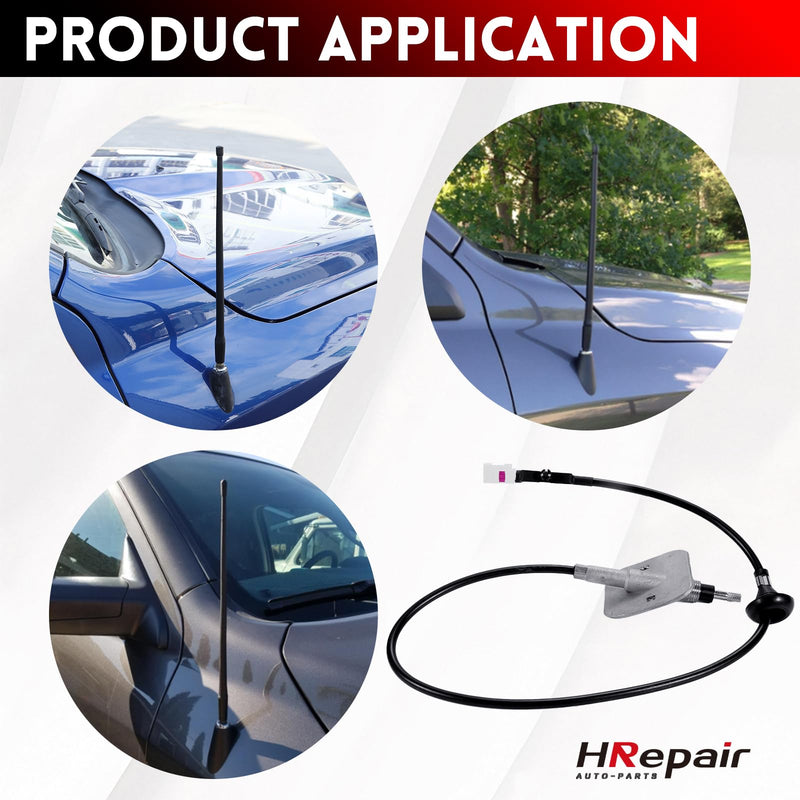 [AUSTRALIA] - Radio Antenna Base fits for 2009-2021 Dodge Ram 1500-5500 Antenna Base Mast Kit Replacement 926-833-w/Adapter Cover 