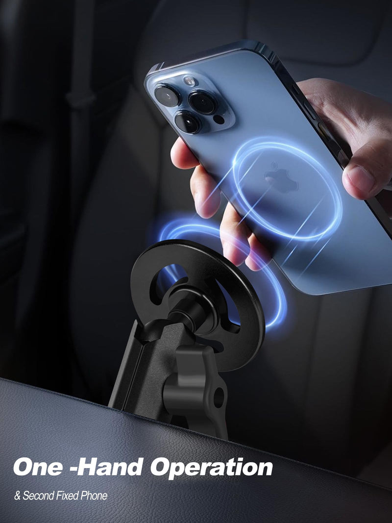 Nilkatss Double Socket Arm and Magnetic Dash Mount with 20mm（0.787 inches） Ball Components System