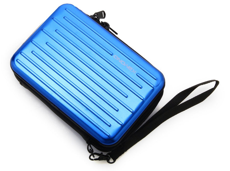 KAYOND Anti-Shock Silver Aluminium Carry Travel Protective Storage Case Bag for 2.5" Inch Portable External Hard Drive HDD USB 2.0/3.0 (Blue) Blue