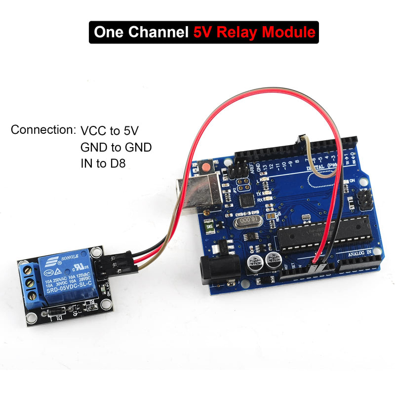 1 Channel 5V Relay Module Switch With High Low Level Trigger Expansion Board Control SRD-05VDC-SL-C With 20CM 20Pin Dupont Cable for Arduino (5PCS)