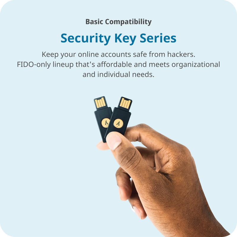 Yubico - Security Key C NFC - Basic Compatibility - Multi-Factor authentication (MFA) Security Key and passkey, Connect via USB-C or NFC, FIDO Certified 0.7" x 1.8" x 0.1"