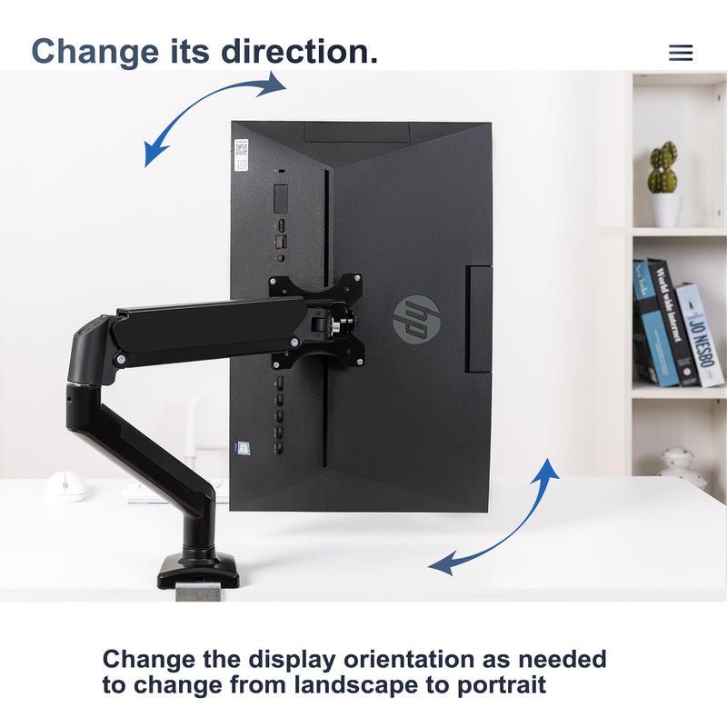 Monitor Arm/Mount VESA Bracket Adapter Compatible with HP All-in-One PC (ProOne 400 G6) 100 * 100mm 75 * 75mm black