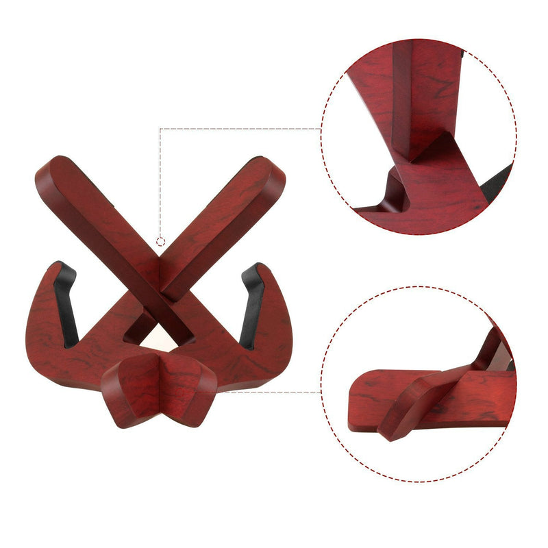 [AUSTRALIA] - Sapele Wood Guitar Stand, Wood Musical Instrument Stand for Acoustic, Classic, Electric, Bass Guitar 