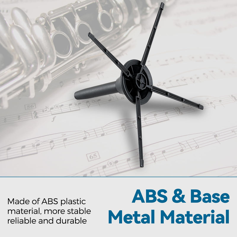 Clarinet Stand Black Portable Clarinet Stand, Professional Foldable Clarinet Stand,4-Leg Support Clarinet Stand,Stable and Scratch-Resistant Clarinet Stand.