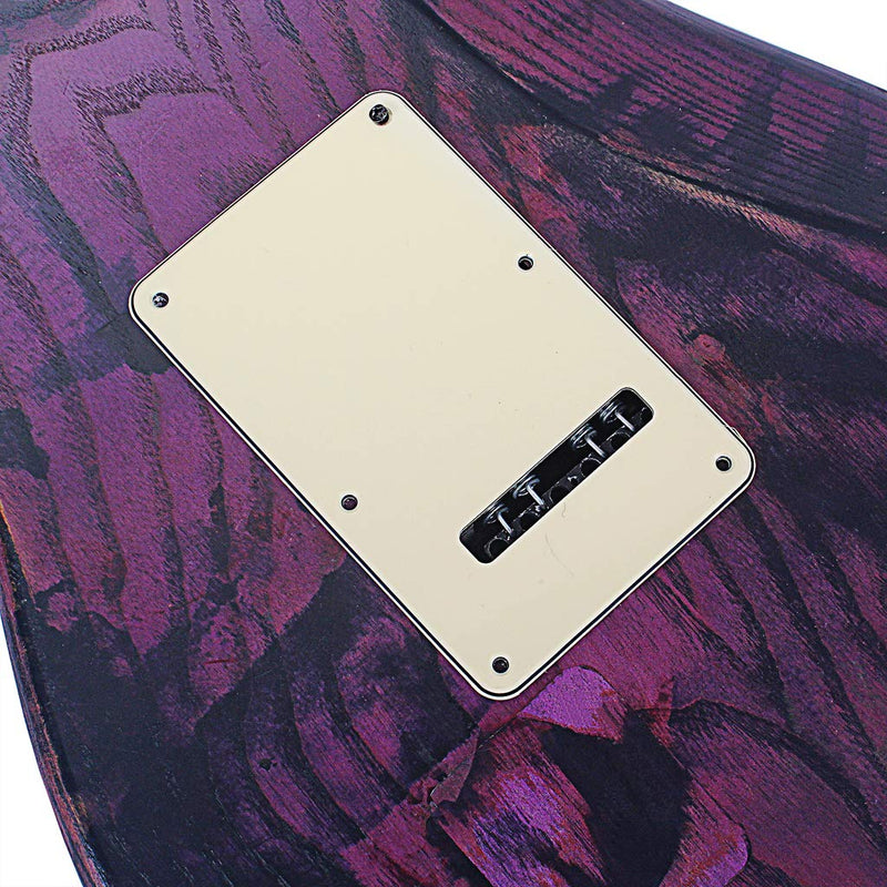 [AUSTRALIA] - Alnicov SSS 3-Ply Prewired Loaded Pickguard Scratchplate Backplate with Alnico V Pickups Kit for Strat ST Electric Guitars Replacement Parts 