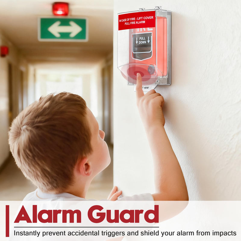 [AUSTRALIA] - Zipcase Fire Alarm Pull Station Cover, Durable Protective Guard to Prevent Accidental Trigger, Physical Damage, Dust and Debris, Easy to Install Enclosure 