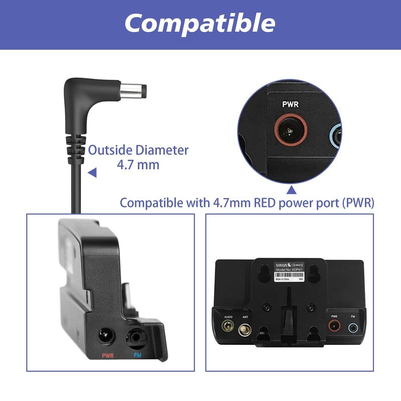 [AUSTRALIA] - 3.2ft USB Power Cord Cable 5 Volt Charger Connector for Sirius XM Radios Receiver for SXVD1(A), XDPIV1, XDPIV2, SDPIV1, XAPV2 XMP3i, SXiV1, SXDV3 Cradles Dock PowerConnect SiriusXM Radio 3.2 ft 