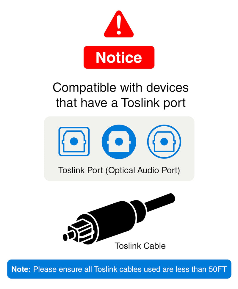 [AUSTRALIA] - BlueRigger Digital Toslink Optical 3x1 Switch - (LPCM 2.0, SPDIF Optical Audio Switcher with IR Remote Control, 3 in 1 Fiber Optic Switch) - Compatible with Gaming Console, HDTV, Amplifier, Soundbar 