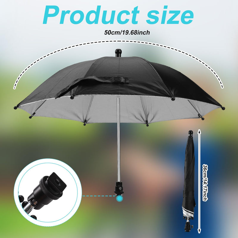 [AUSTRALIA] - Camera Hot Shoe Umbrella, Waterproof Camera Umbrella DSLR Camera Sunshade Rain Cover Protector for Canon Rebel T8i, T7, T7i, T6i, T6, SL3, SL2, EOS 90D, 80D, 2000D, 5DM4, Nikon Z9 