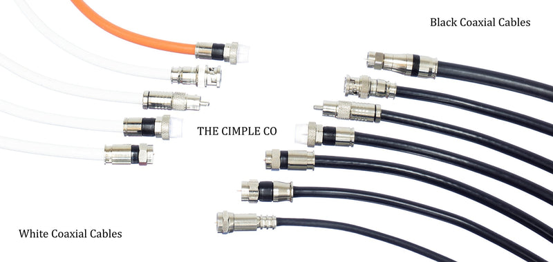 THE CIMPLE CO 25 Feet - Flexible RG6 Coaxial Cable for TV - RG6 Coax Cable for Internet - 25 FT Coaxial Cable for Internet - Double-Shielded Coax - Flexible Coaxial Cable - 25 Foot (7.5 Meters), White