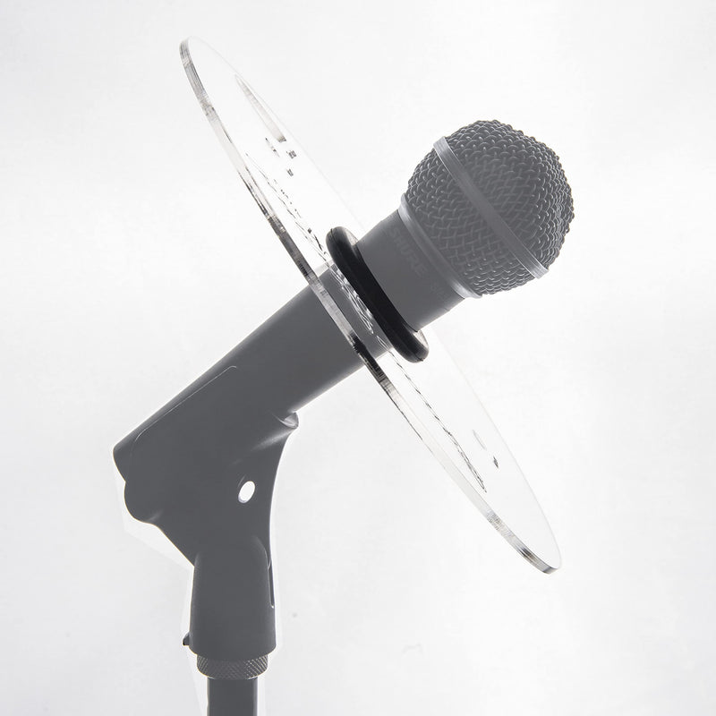 Deluxe Series Sound Shield for XLR Mics - Plexiglass - Sound Deflector for Trumpet, Trombone and Saxophone - For Home Practice, Live Performance, Studio (9" Diameter)
