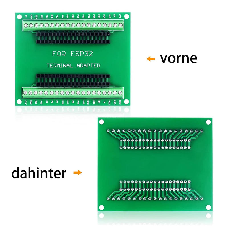 GERUI ESP32 Breakout Board, 38 Pin Development Board with Wireless WiFi Bluetooth Chip ESP-WR0OM-32 Microcontroller Development Board Pack of 3