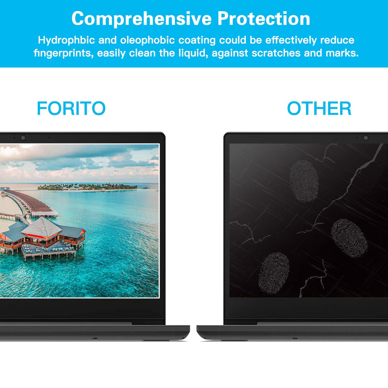 2 Pack 14 Inch Anti Blue Light Screen Protector, F FORITO Blue Light Blocking & Anti Glare Screen Film for All 14" with 16:9 Aspect Ratio Laptop - Matte For 11-17.3 Laptop