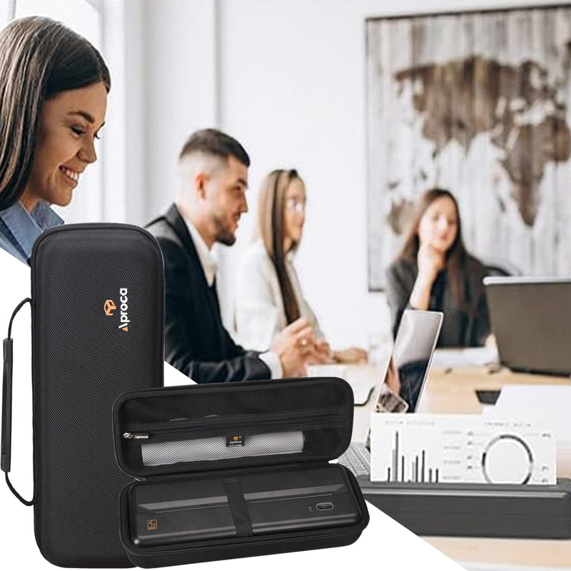 Aproca Black Hard Storage Protective Case, for Aixiqee/HPRT MT810 Portable Printers and Accessories