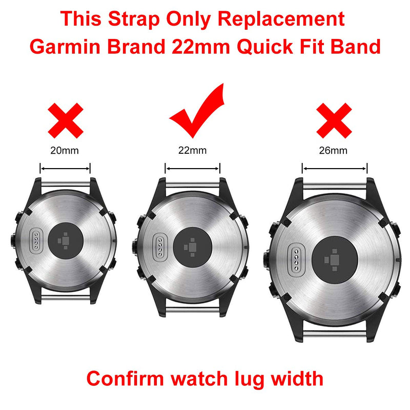 LDFAS Fenix 8/7/6 Pro/5 Plus Band, 22mm Titanium Metal Quick Release Easy Fit Watch Strap with Double Button Clasp Compatible for Garmin Fenix E 7 5 6/Forerunner 935/945/Epix Gen 2 Bands Black