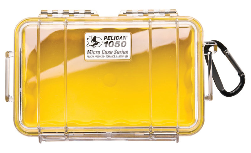 Pelican 1050 Micro Case (Yellow/Clear) & Pelican 1050 Micro Case (Blue/Clear)