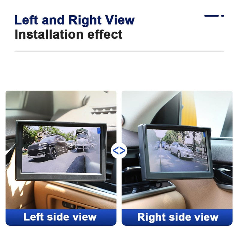 1 Pair Side Rear View Camera,80° AHD 1080P Blind Spot Camera for Monitor Units 25HZ/PAL Video Signal