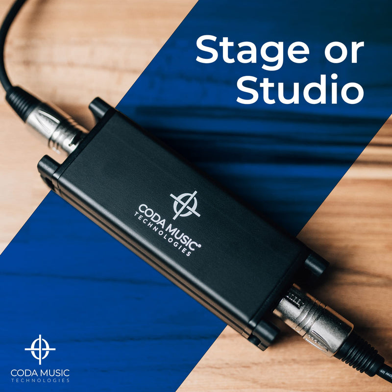 Coda MB-1 Microphone Preamp Mic Gain Booster - 48V Phantom Power, 25db Gain Ultra-Clean Dynamic Mic Preamplifier for Studio or Home Recording, Vocal, Livestream, Broadcast, or Podcast Single-Channel (MB-1)