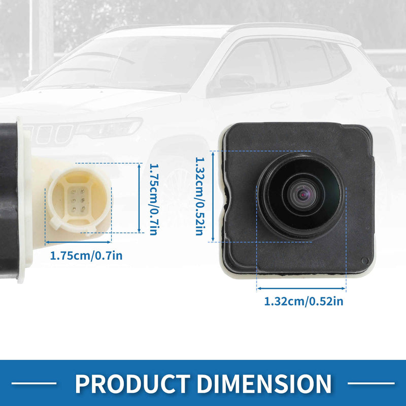 Rear View Camera for Jeep Compass 2.4L 2017-2021 Park Assist Backup Reverse Camera Replace No.04672771AC/04672771AA/04672771AB/68245750AA/68245750AB