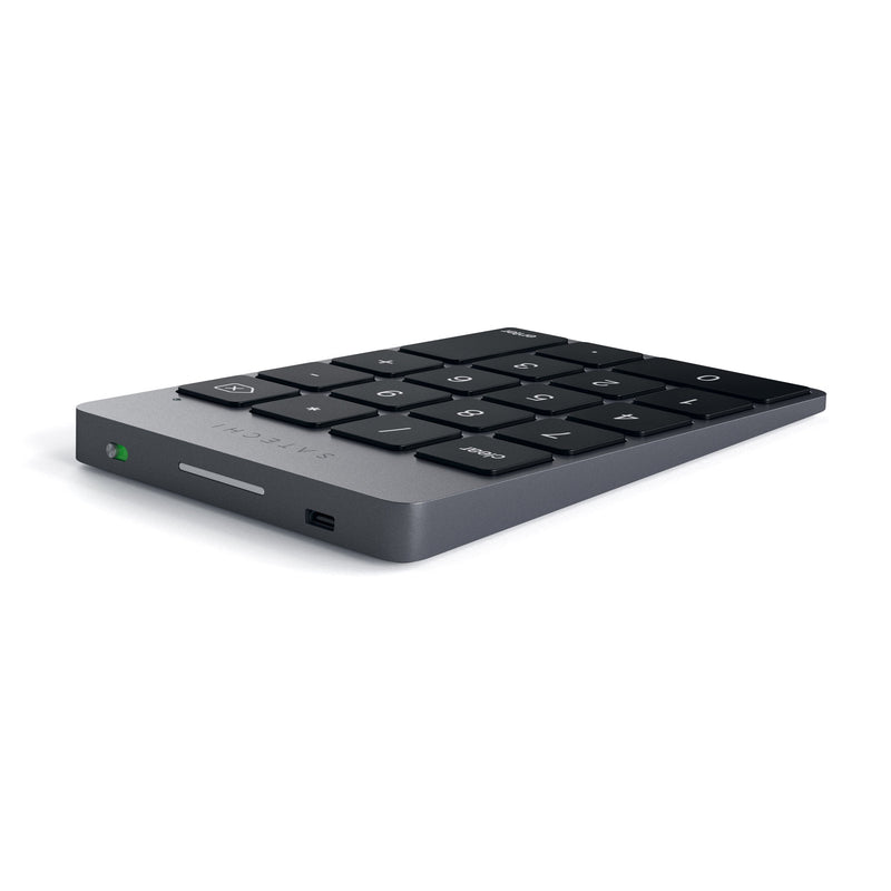 Satechi Slim Aluminum Bluetooth Wireless 18-Key Keypad Keyboard Extension - Compatible with 2017 iMac, iMac Pro, MacBook Pro, MacBook, iPad, iPhone, Dell, Lenovo and More (Space Gray) Space Gray