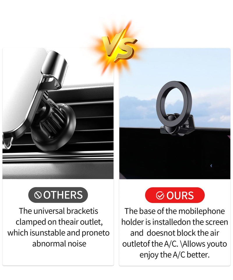 Car Phone Holder for BMW X3 2025 2026 14.9" Screen Magsafe Accessories | Magnetic Cell Phone Mount Clip Compatible with iPhone, 3D fit Stable Dashboard GPS Navigation Bracket Cradle Stand