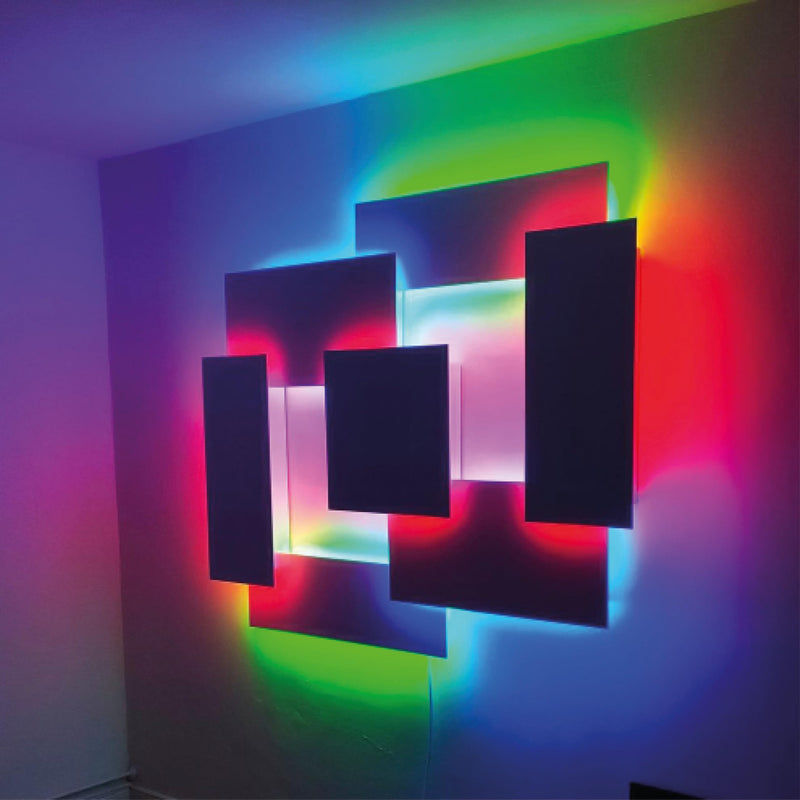 [AUSTRALIA] - LED Lighting 12V 16.4ft UL 5050 SMD Zig-Zag LED Strip Lights Dimmable 660lm/m 6.2W/m 300 LEDs 60 LEDs/m IP33 Non-Waterproof. S Shape Angle Turning Capable (RGB) RGB (Red, Green, Blue) 