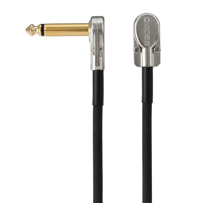 BOSS Bpc-4 – 4In/10Cm Length – Space-Saving Pedal Patch Cable with Slimline Pancake Plugs for Pedalboards