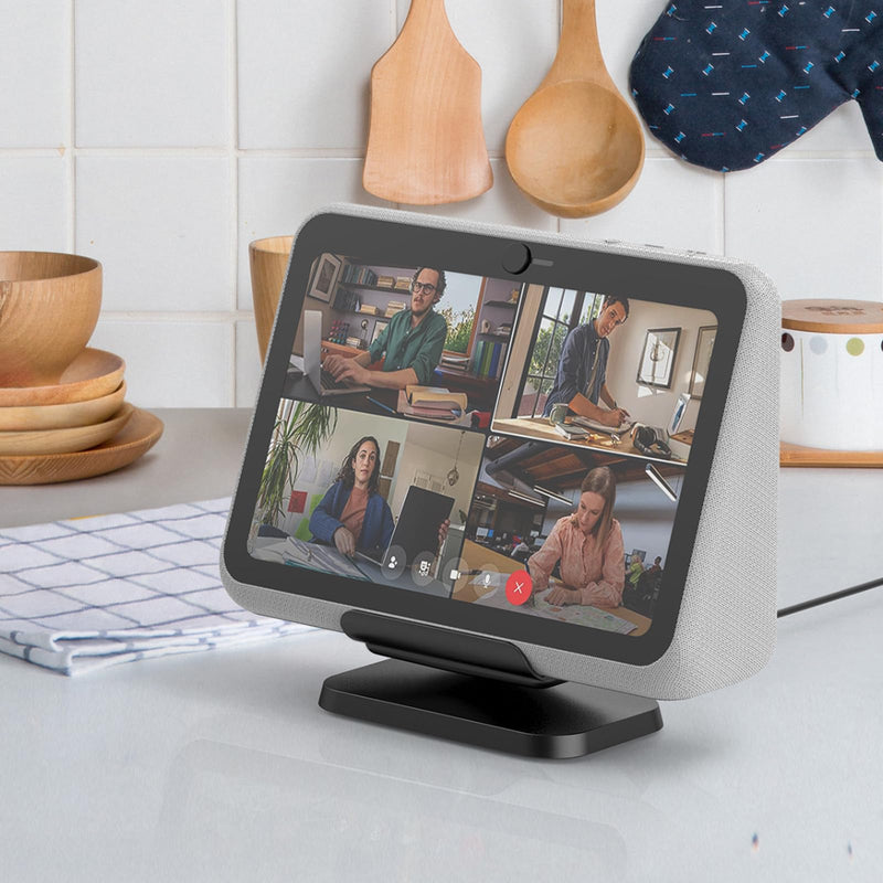 [AUSTRALIA] - Charging Dock/Base for Meta Portal Go-Rotatable to Adjust The Angle Charging Stand for Facebook Portal Go Smart Video Calling for Office, Home with 45W PD Charging Adapter(Black) Black 