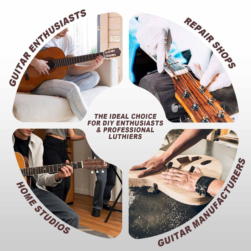 Guitar Fingerboard Leveling File, 3-Pack – Precision String Instrument Leveling Tool for Luthiers & DIY, Ergonomic Design for Electric, Acoustic & Bass Guitars