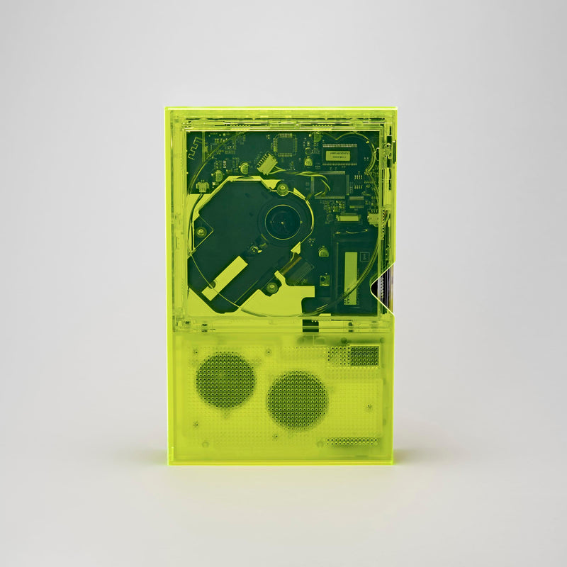 [ km5 ] Cp2 Book Case (Neon Yellow) / CD Player Case Storage Interior Decor Scratch-Resistant Full Protection Neon Yellow