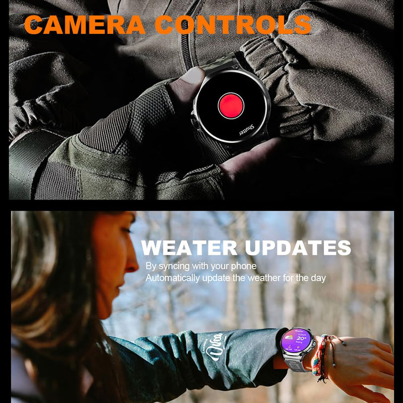 Smart Watch 1.85-inch High-Clear Screen Sports Health Monitoring Sleep Monitor Watch IP68 Waterproof BT5.0 400+ Watch Fs Long Usage Time Multi-sport Modes BT Call for Men Women Health Monitor Watch Silicone strap Black