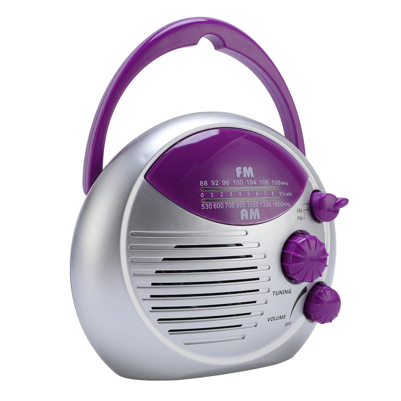 [AUSTRALIA] - Water Proof Portable Shower Radio Hanging Bathroom AM FM Battery Powered for Kitchen Outdoor 