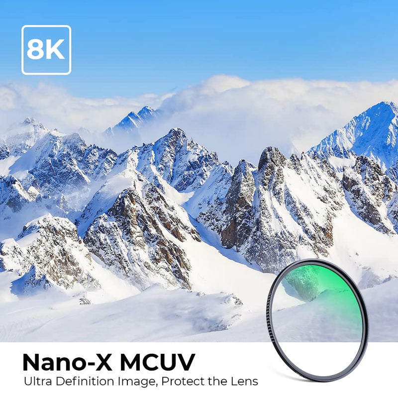 [AUSTRALIA] - K&F Concept 77mm MC UV Protection Filter with 28 Multi-Layer Coatings HD/Hydrophobic/Scratch Resistant Ultra-Slim UV Filter for 77mm Camera Lens (Nano-X Series) 