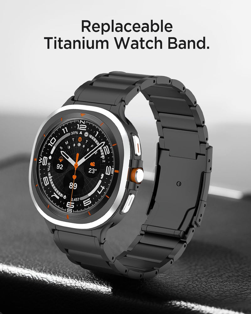 Miimall Titanium Band for Samsung Galaxy Watch Ultra 2 2026/1 47mm | Men's Luxury Metal Bracelet Classy Elegant Strap with Quick-Release Clasp Business Formal Band for Galaxy Watch Ultra 2/1