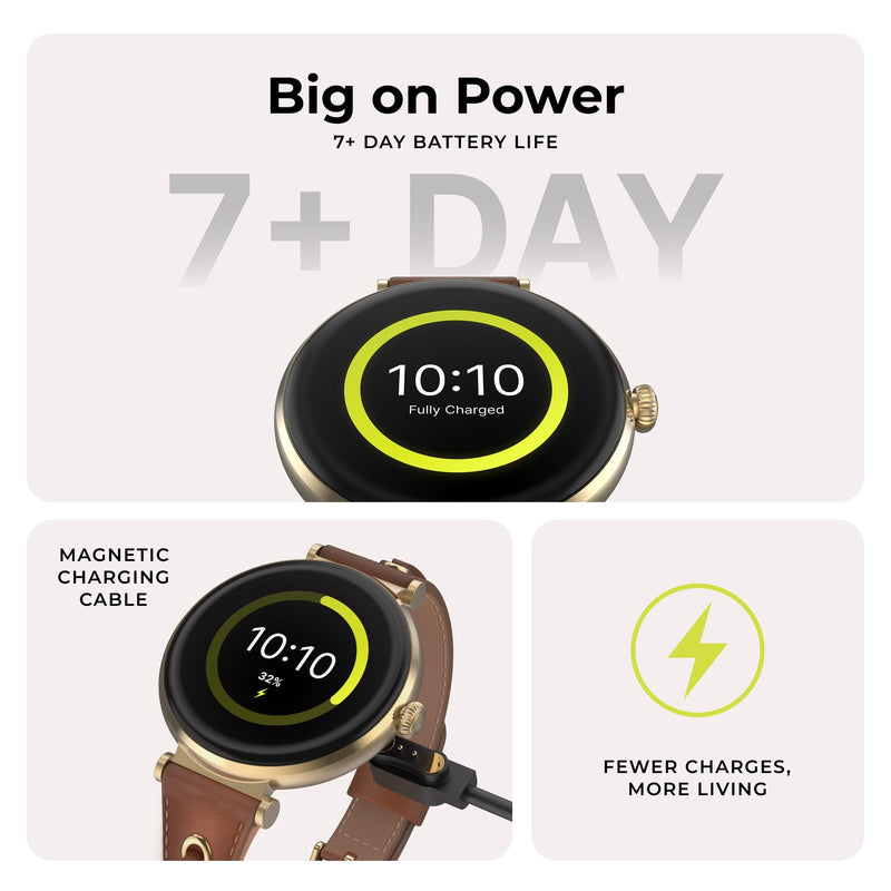 iTouch Bloom Smart Watch for Women, 1.32” AMOLED Display Fitness Tracker with Bluetooth Calling, Heart Rate & Sleep Tracking, 60+ Sports Modes, IP68 Waterproof Smartwatch for Android & iPhone Silver/Silver