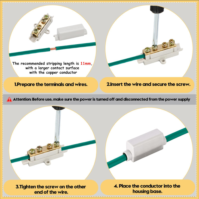 LPZMPZ Cable Connector Terminal Strip for 2.5 to 16 mm² Wire Terminal Block Connection Clamps Conductor Clamps Electric Main Cable Branch Terminal Terminal Terminal 1000 V 100 A