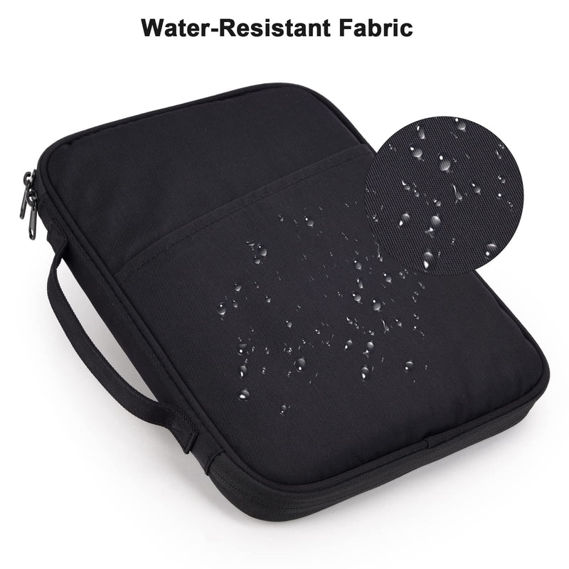 9-11 Inch iPad Carrying Case, Padded Protective Travel Tablet Sleeve Bag for iPad Pro 11, iPad 10.9 (10th Gen), iPad Air (5/4th Gen), Galaxy Tab S9/S8 (Black-11) Black11 9-11