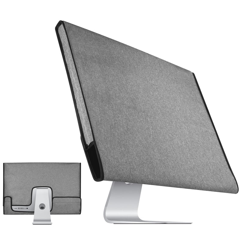 Monitor Dust Cover Compatible with 27 Inch iMac | Oxford Fabric Protective Cover, Dustproof, Compatible with iMac 27" All-in-One Desktop Computer, Gray, Snug Fit Design