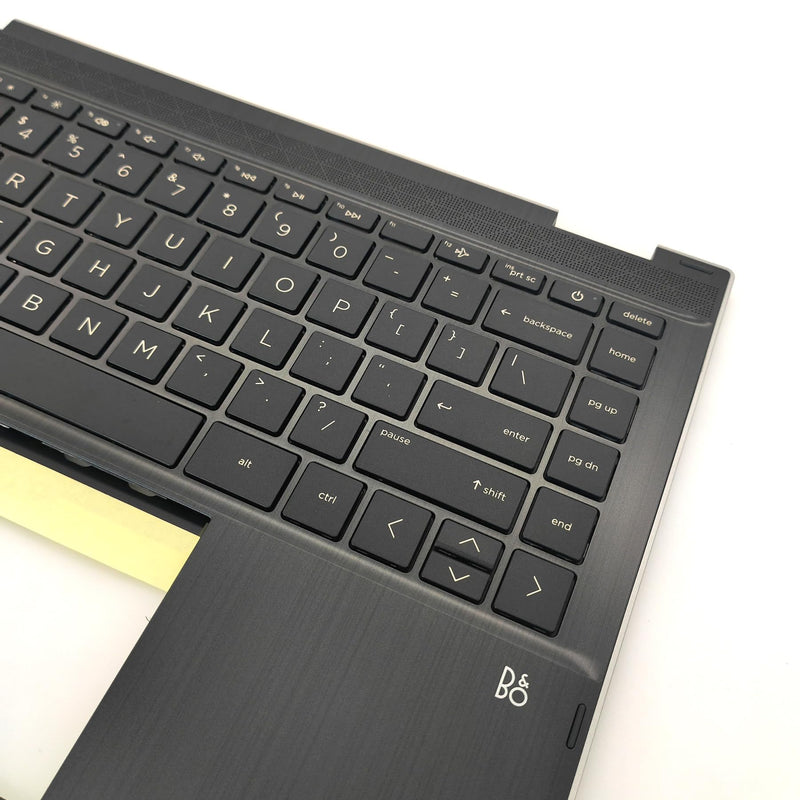 Palmrest with Keyboard for HP Pavilion x360 14-DW 14T-DW | Upper Case Top Cover Replacement,Keyboard Assembly,Gray,P/N L96526-001/L96524-001/6070B1744903