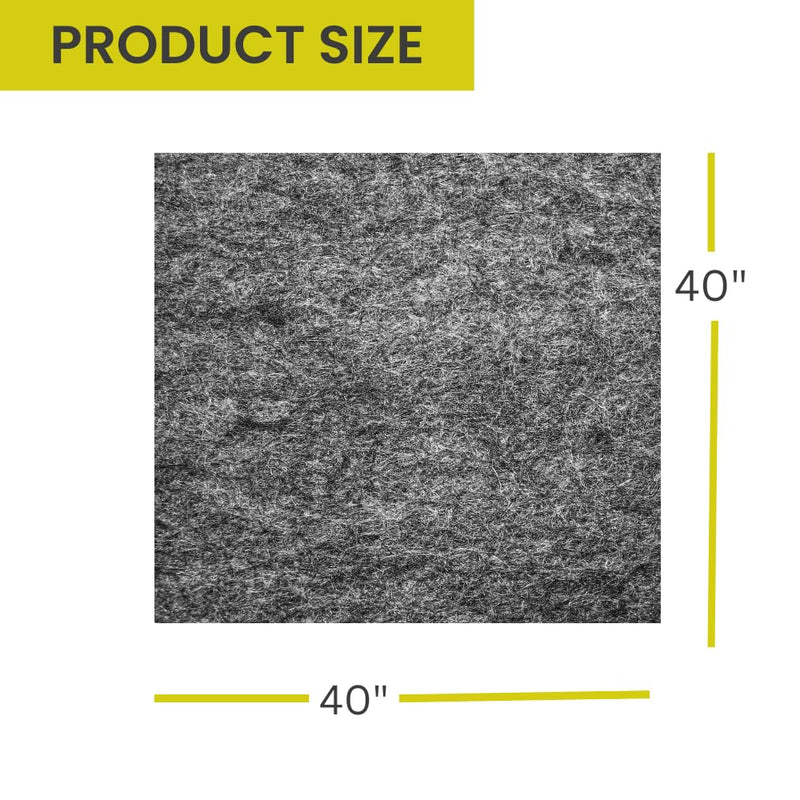 [AUSTRALIA] - 40" x 40" Speaker Box Carpet Car Sub Woofer Trunk Liner Felt Black Fabric for RV, Boat, Truck, Automotive Interior, Marine, Home Floor (Grey) 40" x 40" GREY 
