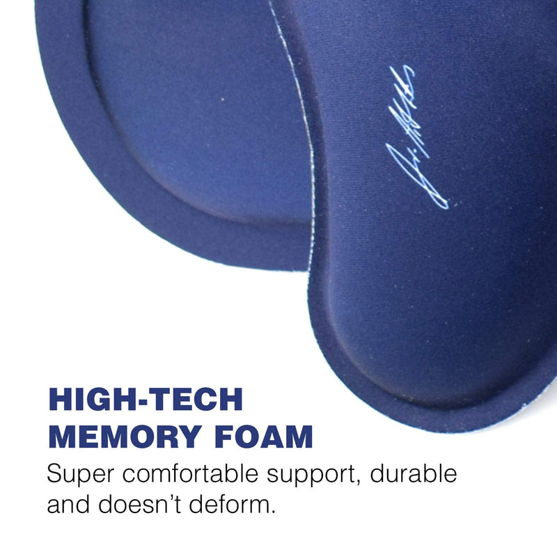 Doctor Developed Ergonomic Wrist Rest for Mouse & Keyboard and Perfect for Good Wrist Health, Posture & Joint Conditions by Dr Arthritis - Blue