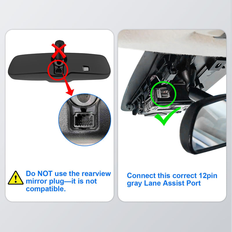 [AUSTRALIA] - Dashcam Power Adapter for Toyota/Lexus (12-Pin,Model C), –Lane Trace System Adapter, Compatible with RAV4 Highlander Tacoma 4Runner,Lexus NX RX & More. Fits Vehicles with TSS 2.5 Lane Assist Port 