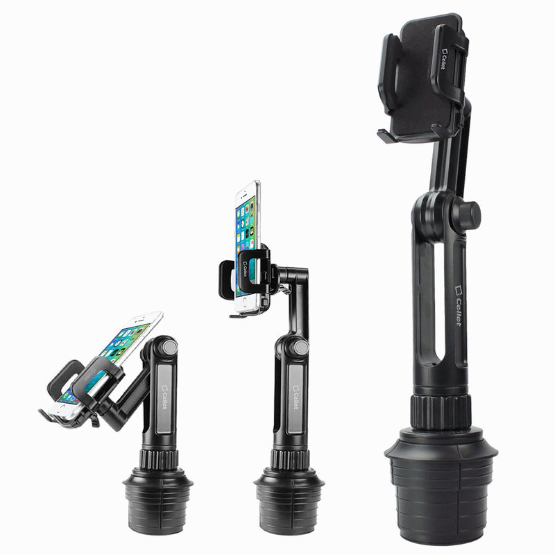 Cellet Car Cup Holder Mount, Cradle, Twist Expandable Base to fit All Cup Holder Compatible for Apple iPhone 13 Pro Max Mini 12 11 SE XS XR X 9 9Plus and All iPhones
