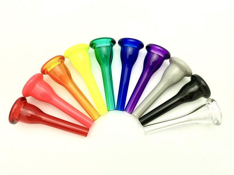 KELLY-DC - Deep-Cup French Horn Lexan-Mouthpiece - Crystal-Orange
