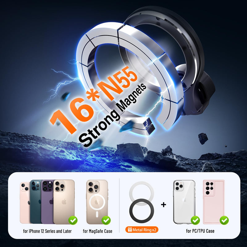 pop-tech Car Phone Holder for Honda CR-V HR-V 2023 2024 2025 2026: for MagSafe Magnetic Cell Phone Mount for HRV CRV Accessories 7/9 inch Screen - Touchscreen Cradles Strong Magnets for iPhone Samsung for 23-26 CR-V & HR-V (7/9" screen)